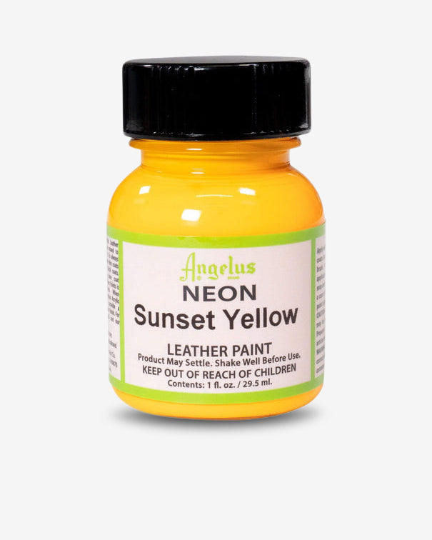 NEON LEATHER PAINT - SUNSET YELLOW