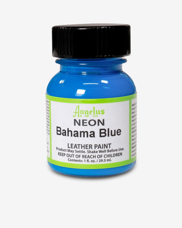 NEON LEATHER PAINT - BAHAMA BLUE