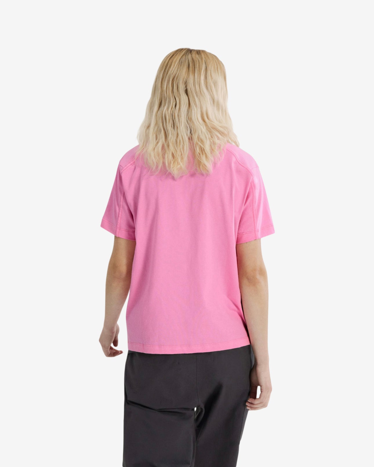 KRAGG COTTON LITTLE BIRD CREW SS W - PINEBERRY