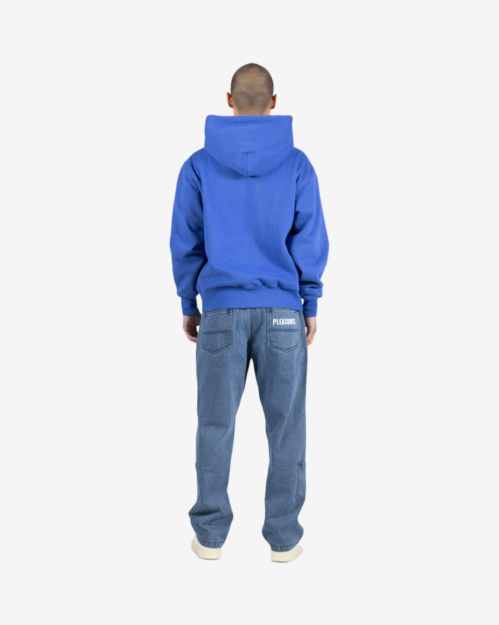 SPLIT ZIP HOODIE - BLUE