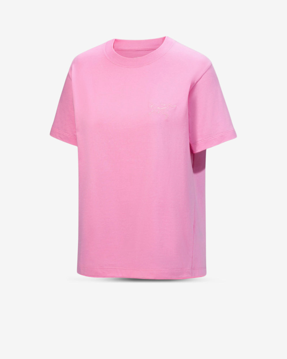 KRAGG COTTON LITTLE BIRD CREW SS W - PINEBERRY