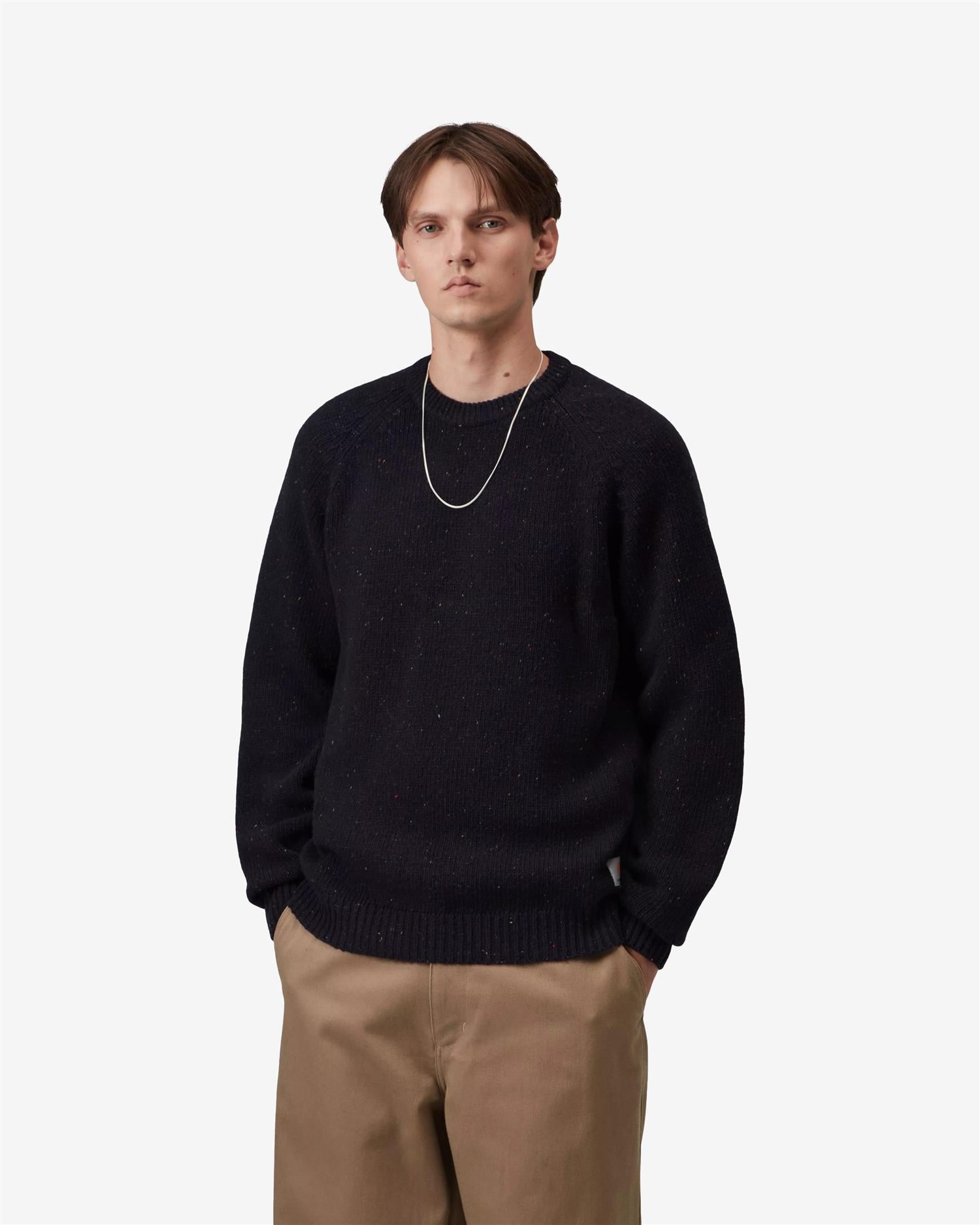 ANGLISTIC SWEATER - SPECKLED DARK NAVY