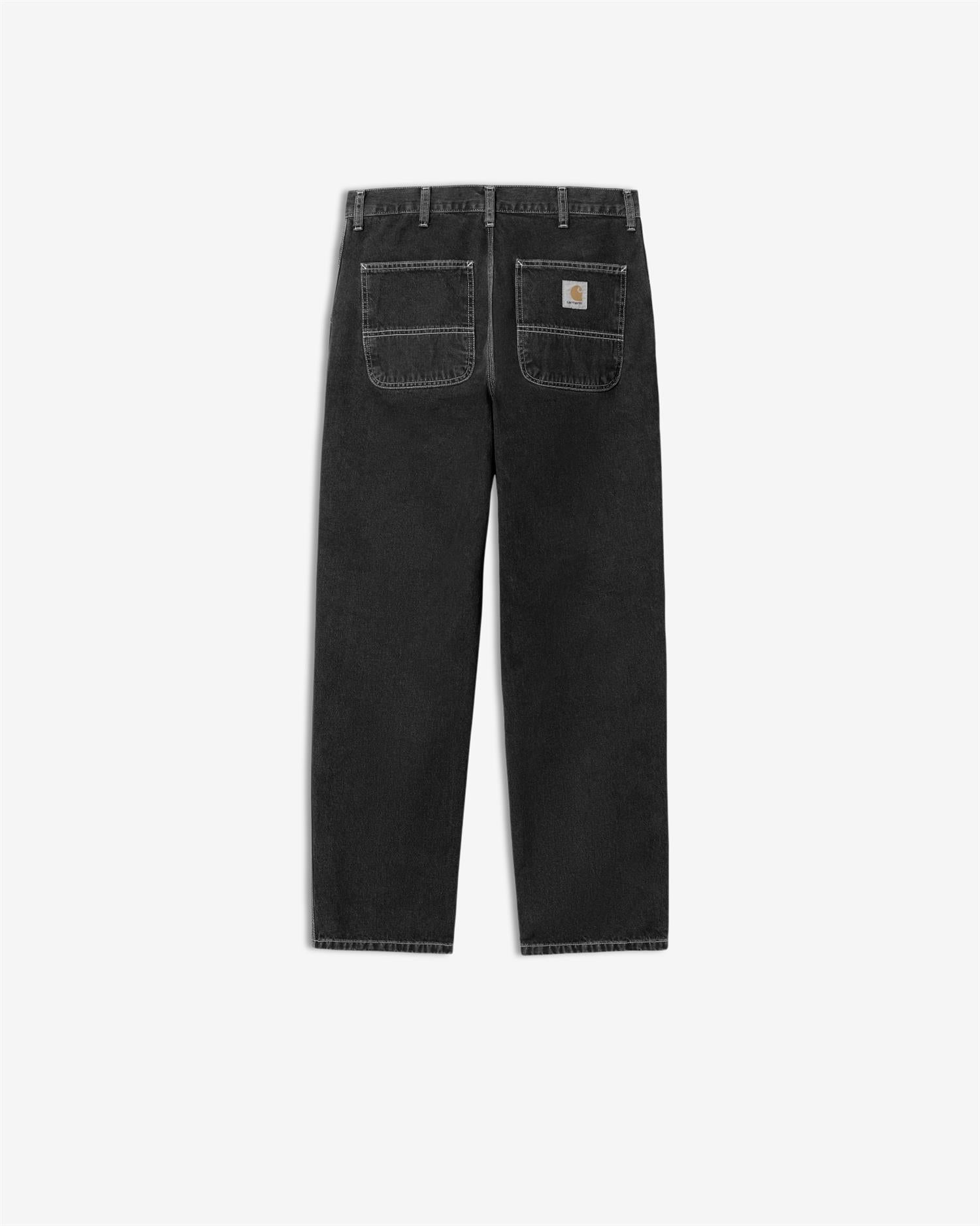 SIMPLE PANT - BLACK STONE WASHED