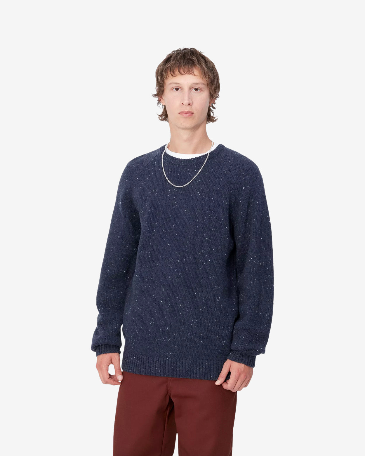 ANGLISTIC SWEATER - SPECKLED BLUE