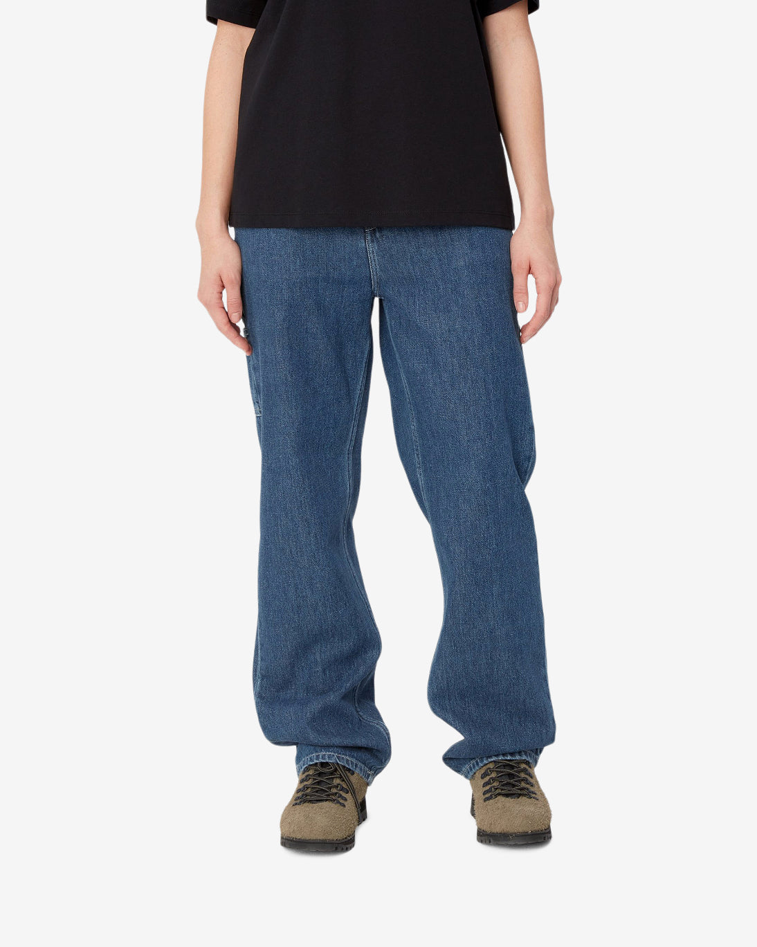 W' PIERCE PANT STRAIGHT - BLUE STONE WASHED