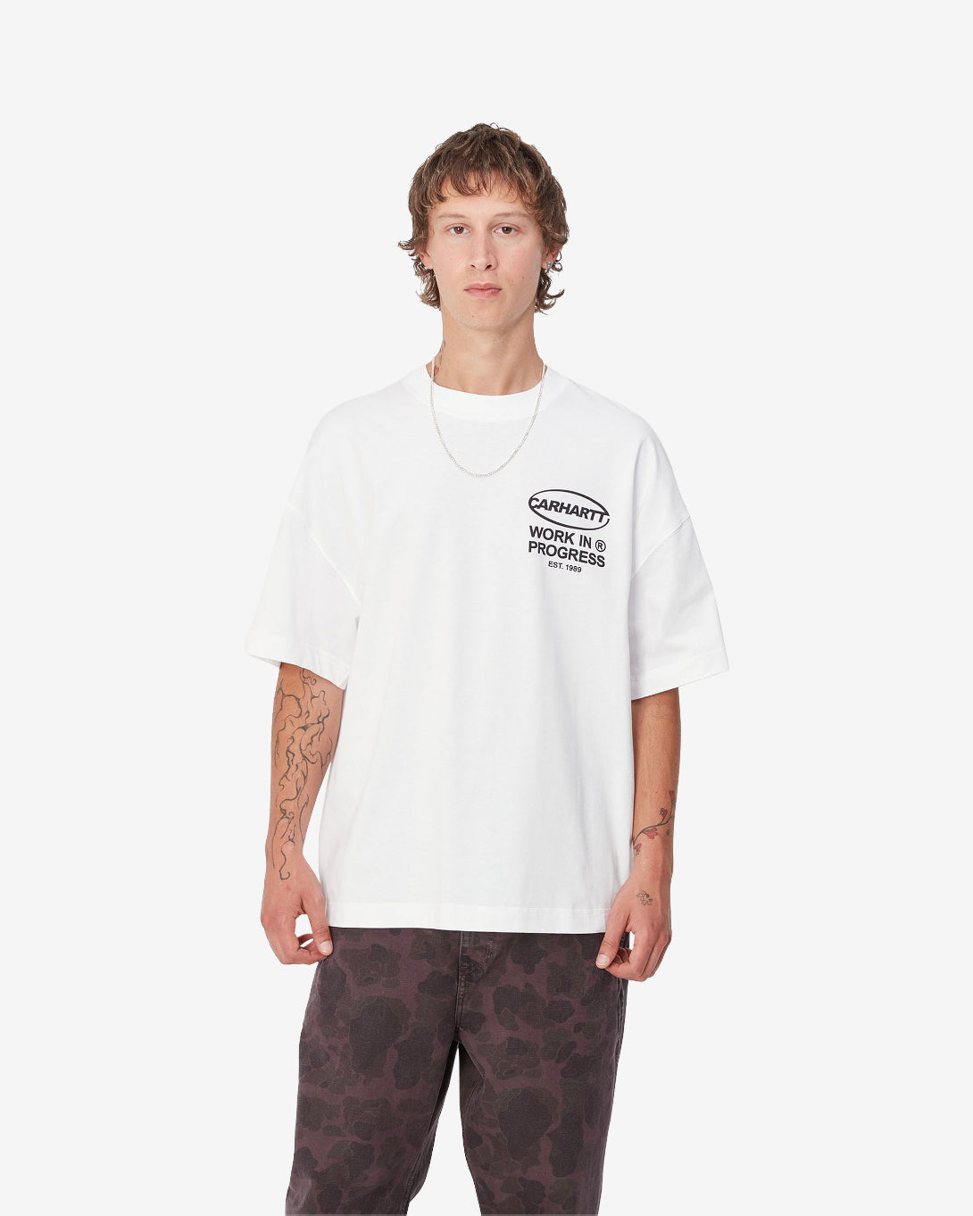 S/S BODY OF WORK T-SHIRT - WHITE/BLACK