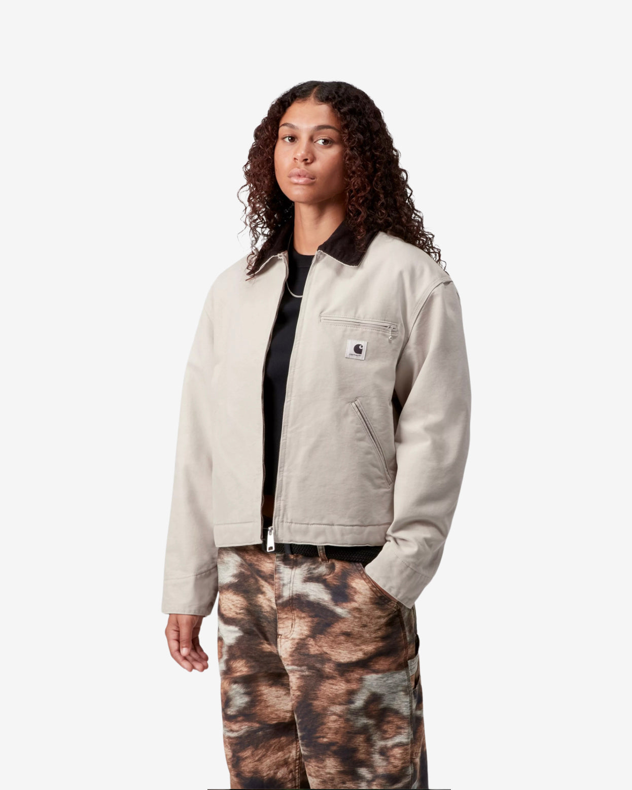 W' OG DETROIT JACKET - FLEUR DE SEL/BLACK