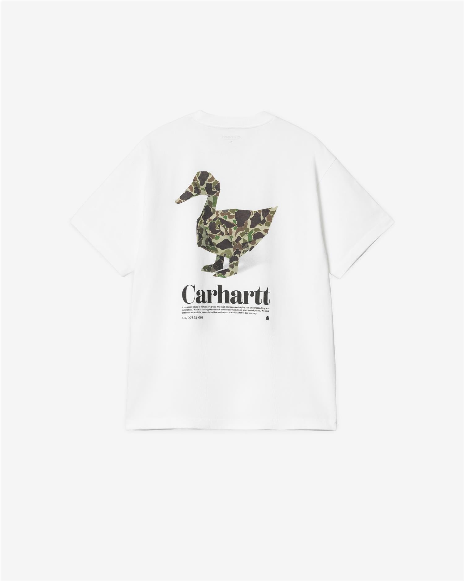 S/S FOLD DUCK T-SHIRT - WHITE