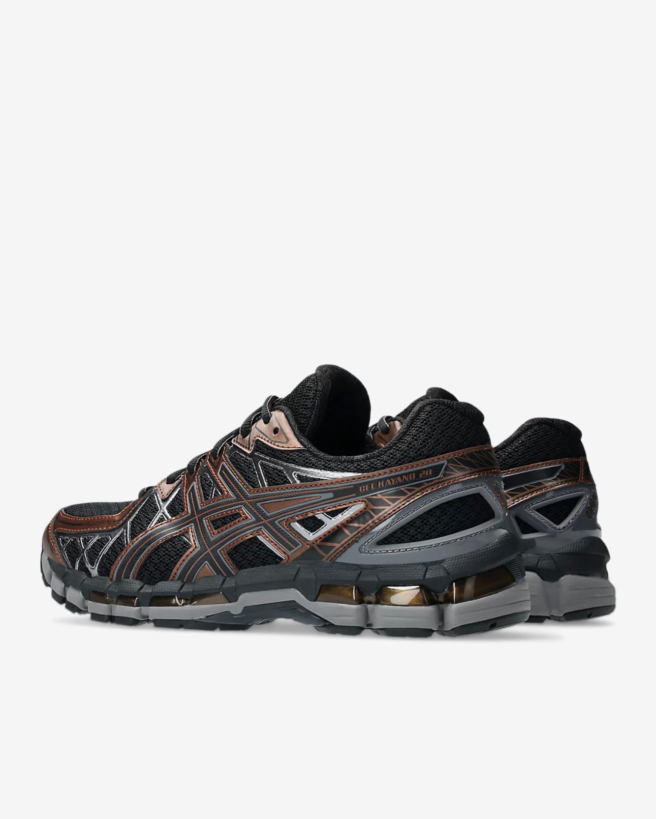 GEL-KAYANO 20 - BLACK/REDDISH BROWN