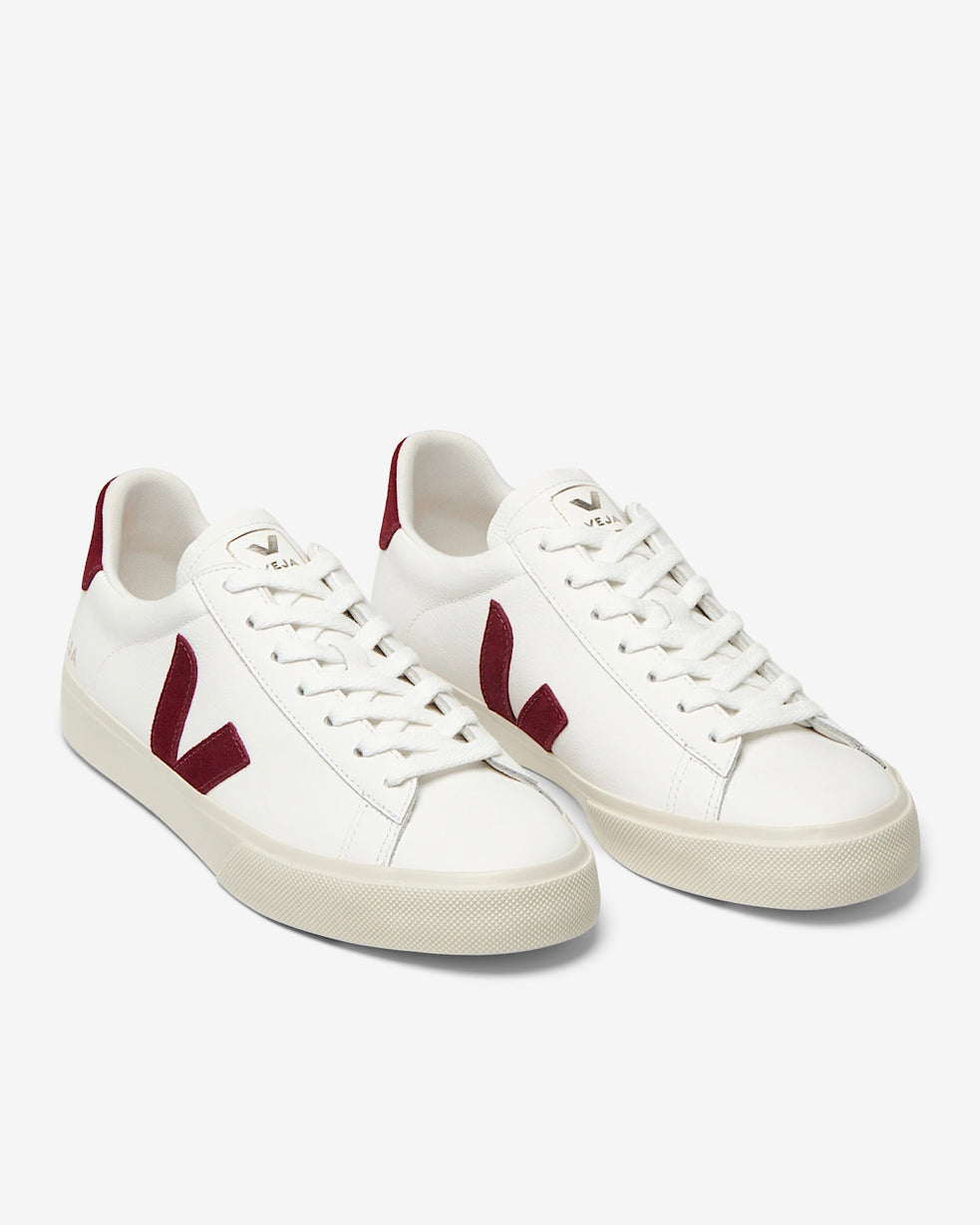 W CAMPO LEATHER - WHITE/GRENAT