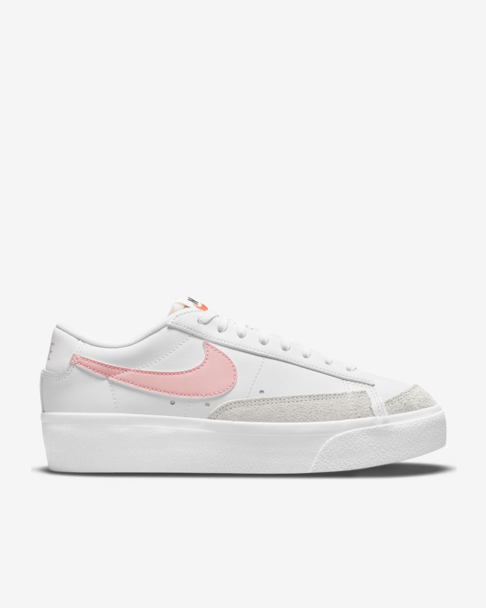 W BLAZER LOW PLATFORM - WHITE/PINK GLAZE