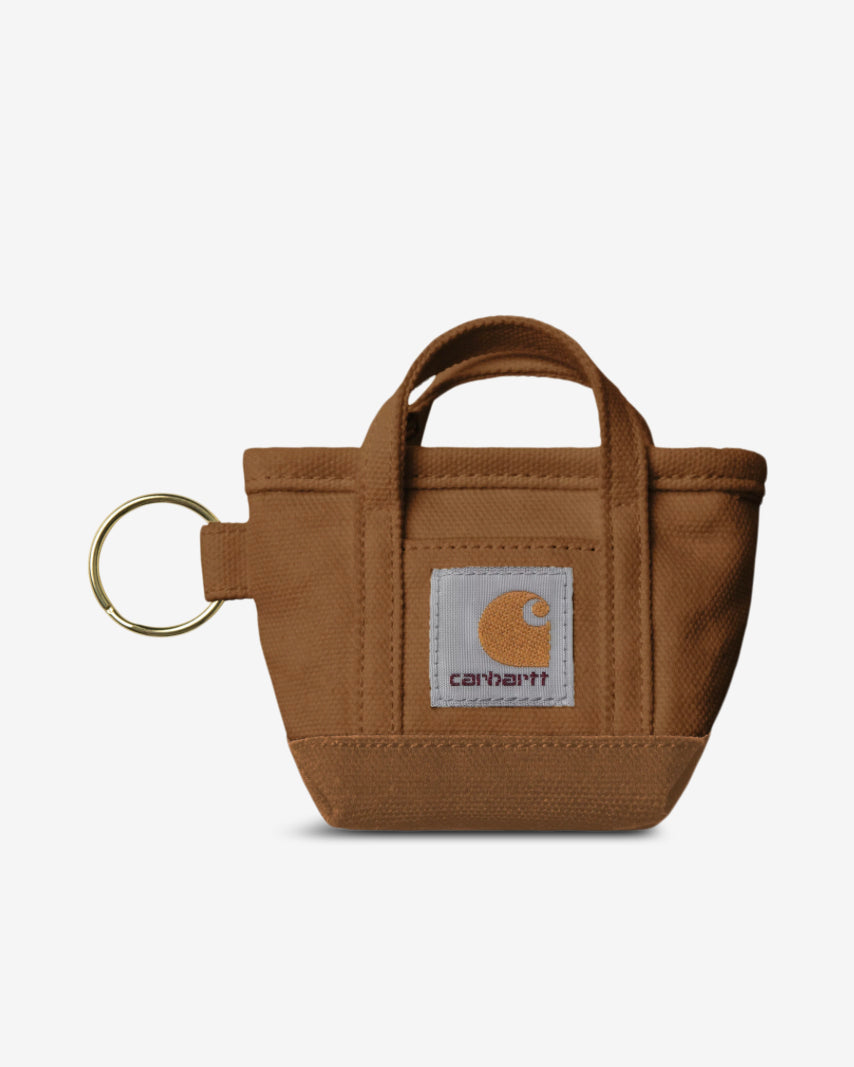 MINI TOTE BAG KEYCHAIN - HAMILTON BROWN