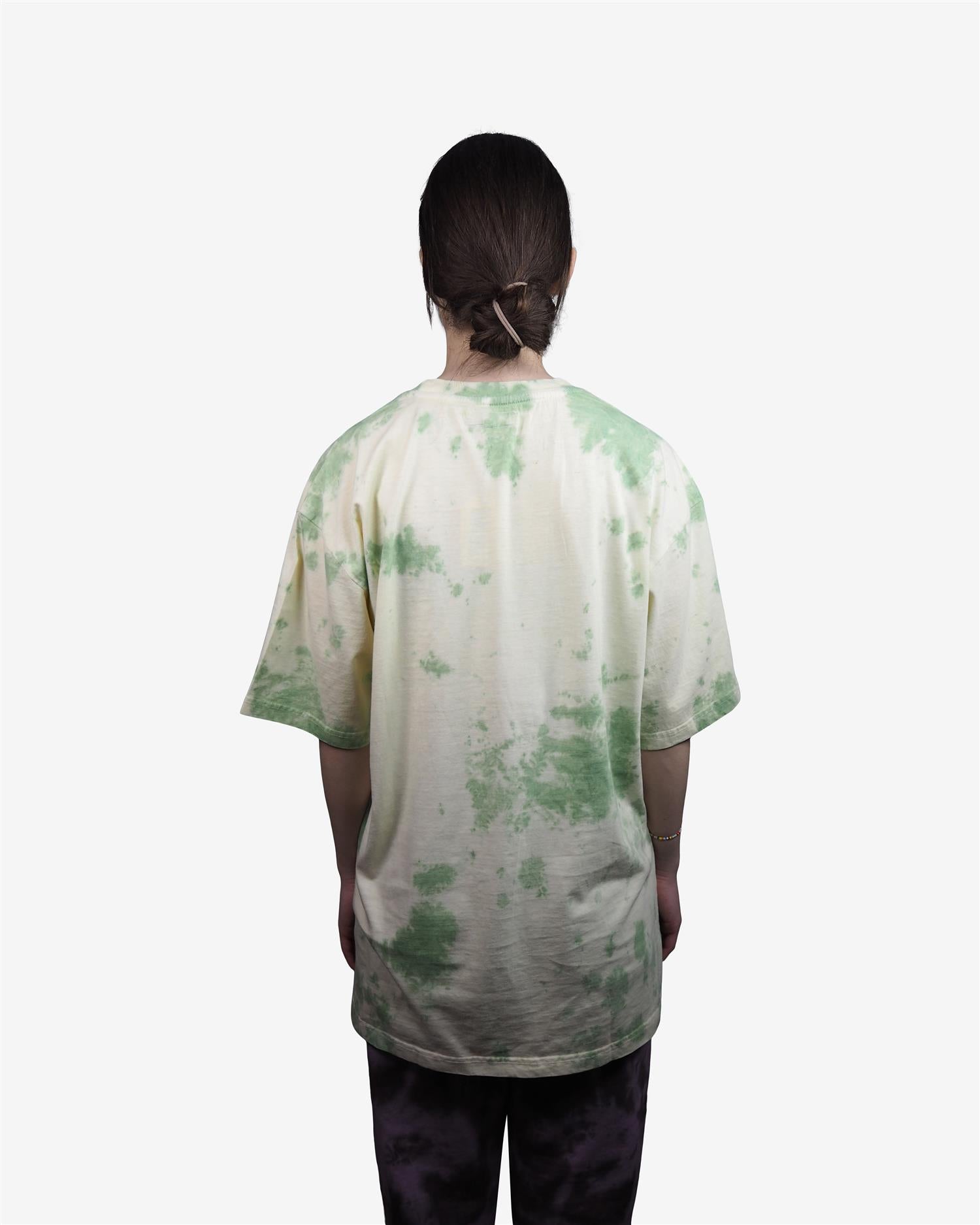 MARKET ARC HERBAL REMEDY TIE-DYE T-SHIRT - GREEN/YELLOW