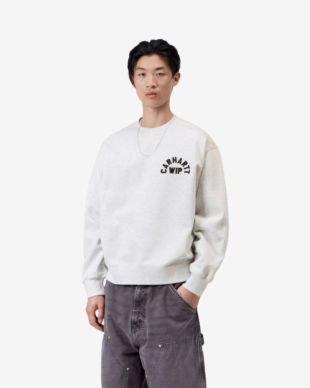 ARCH SCRIPT SWEAT - ASH/DARK NAVY