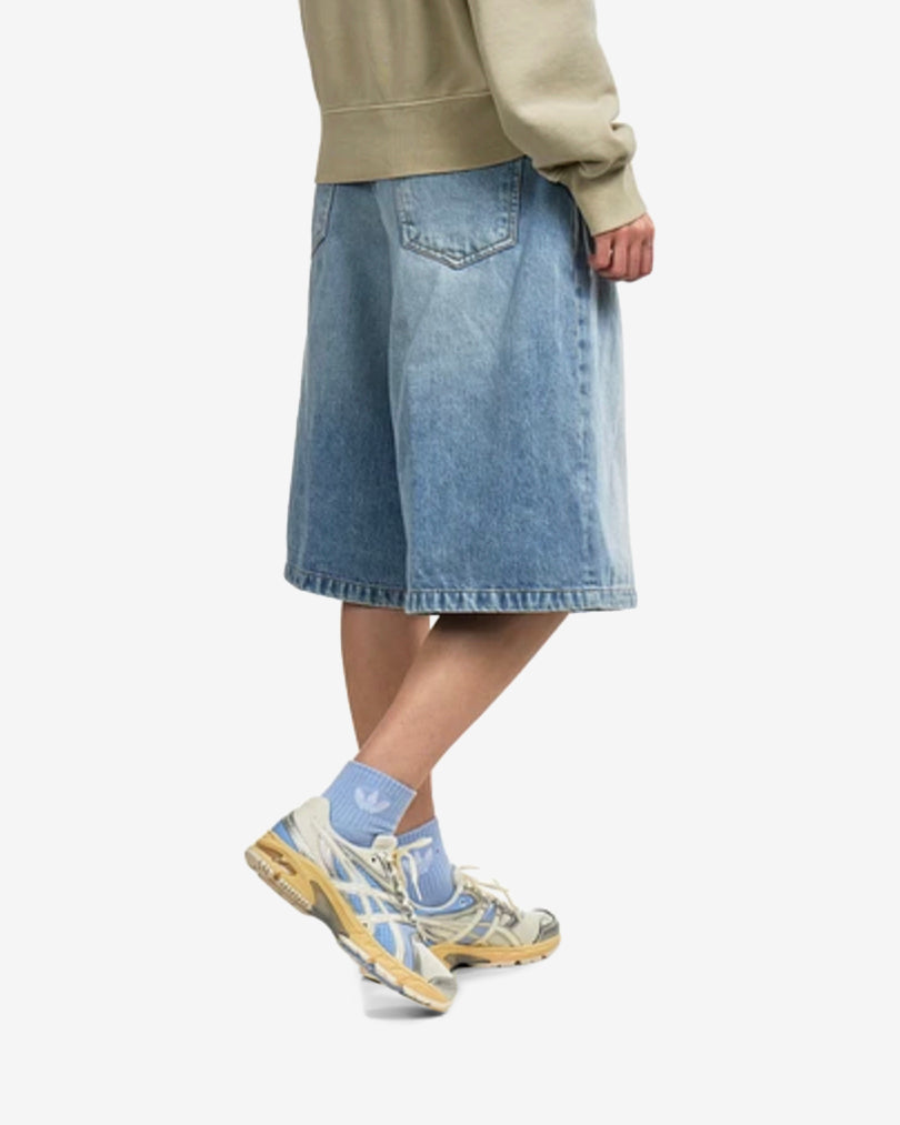 W' BELMONT SHORT - BLUE HEAVY WORN BLEACHED