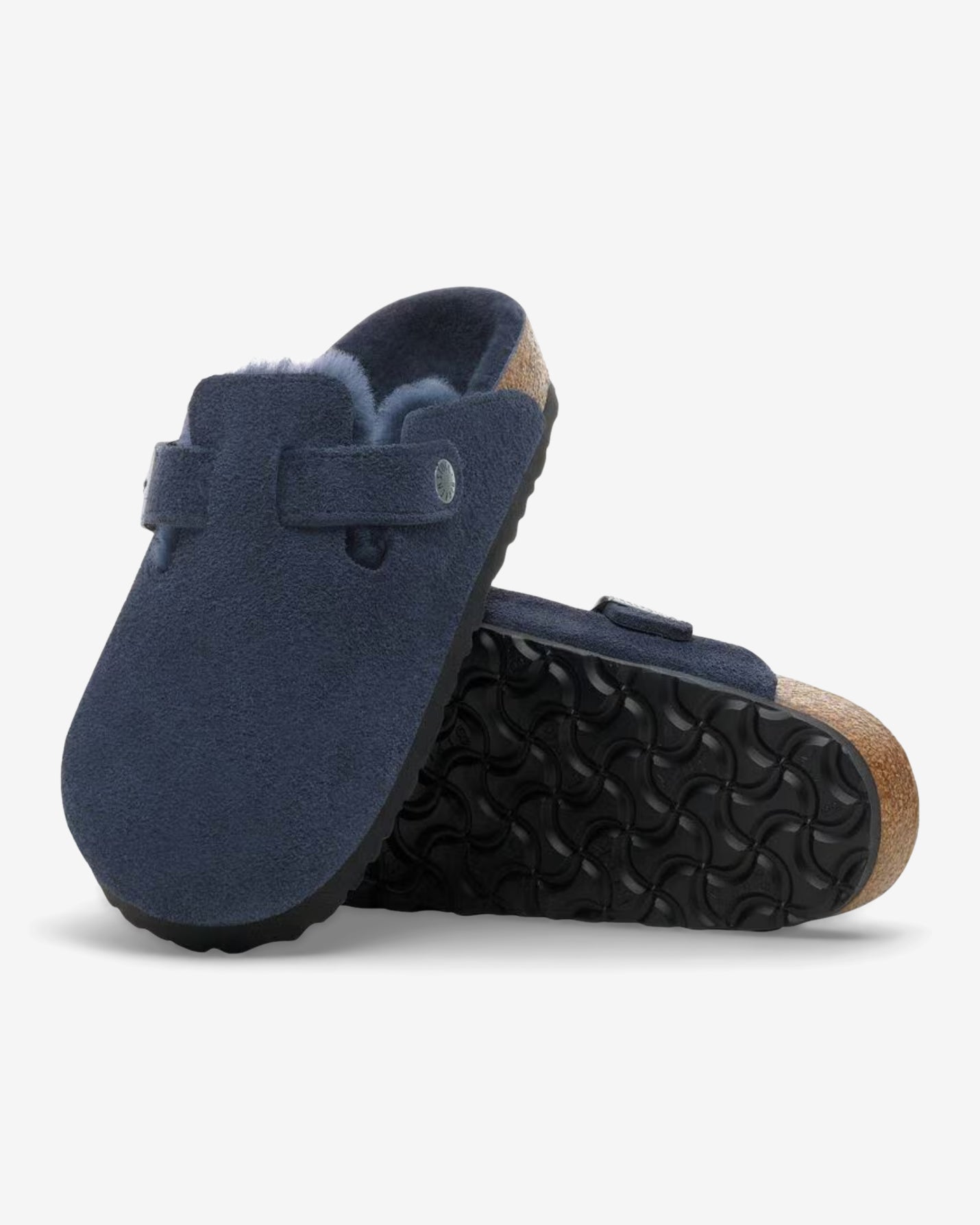 W BOSTON VL/ SHEARLING - NEW NAVY