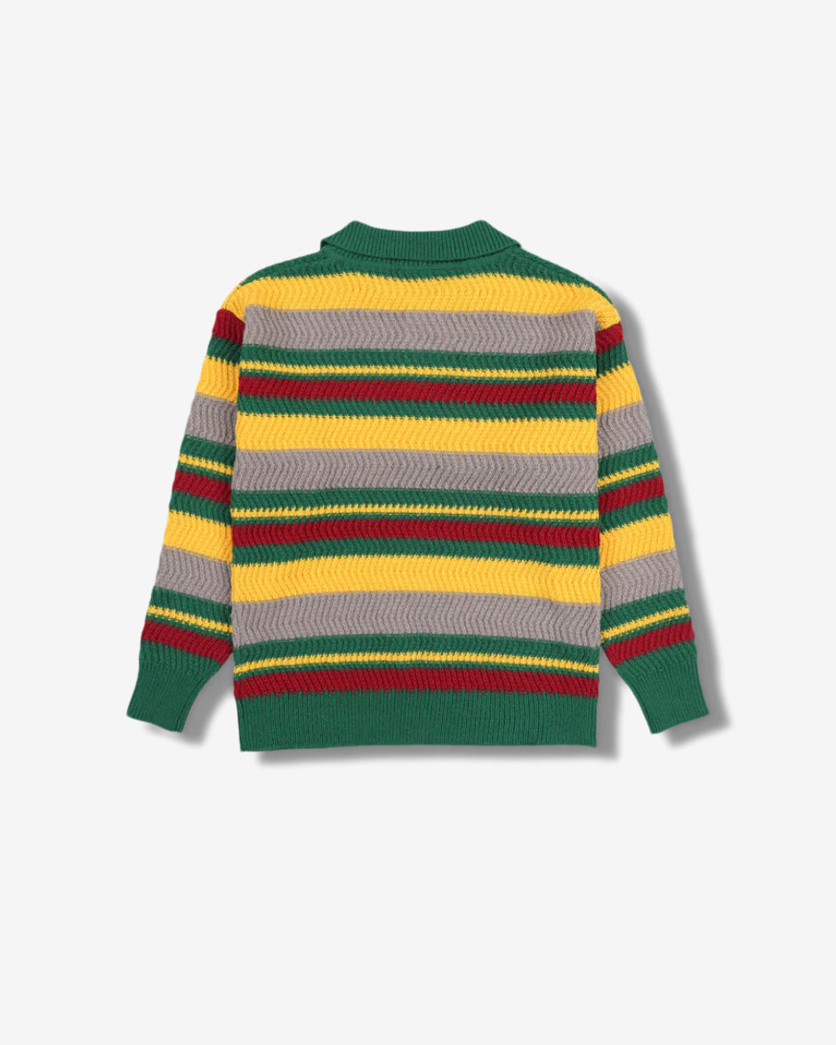 COOPER POLO SWEATER - GREEN