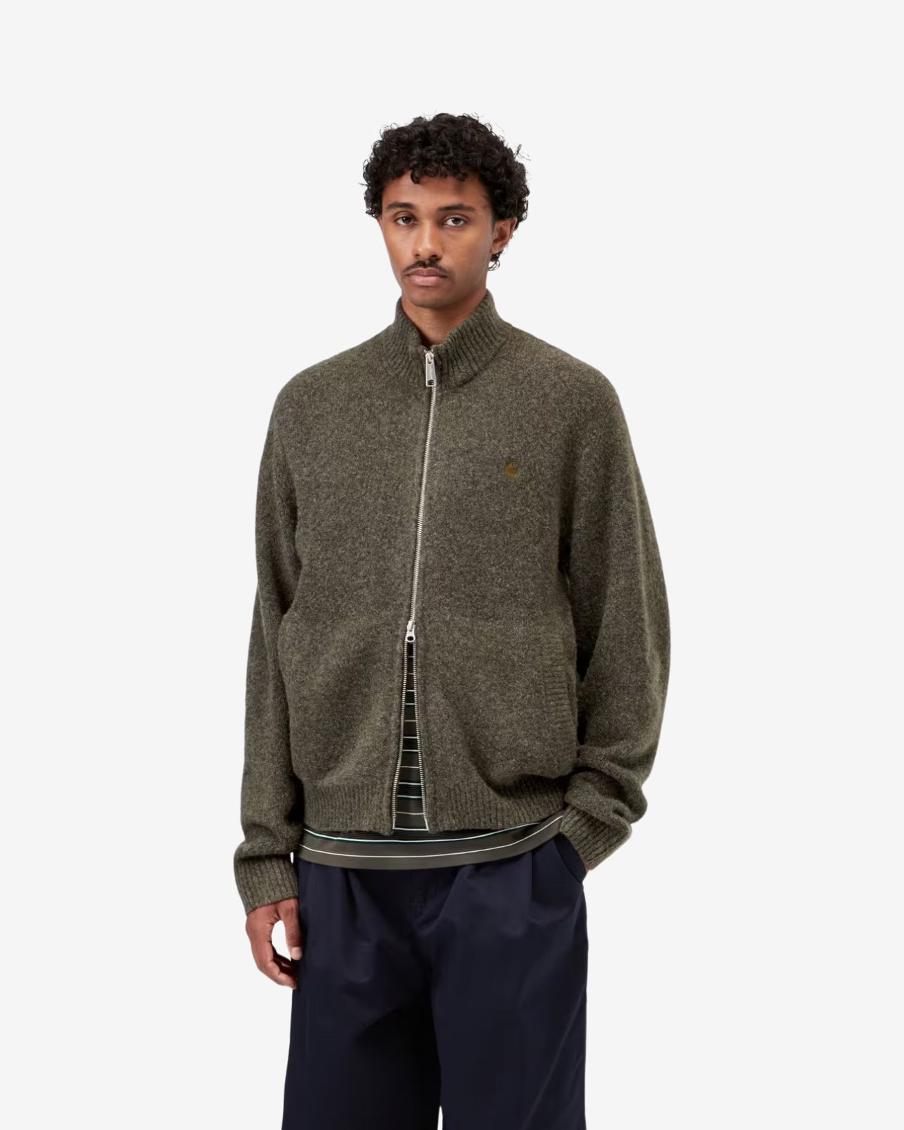 CURTIS SWEATER JACKET - TANGLED SHUNGITE