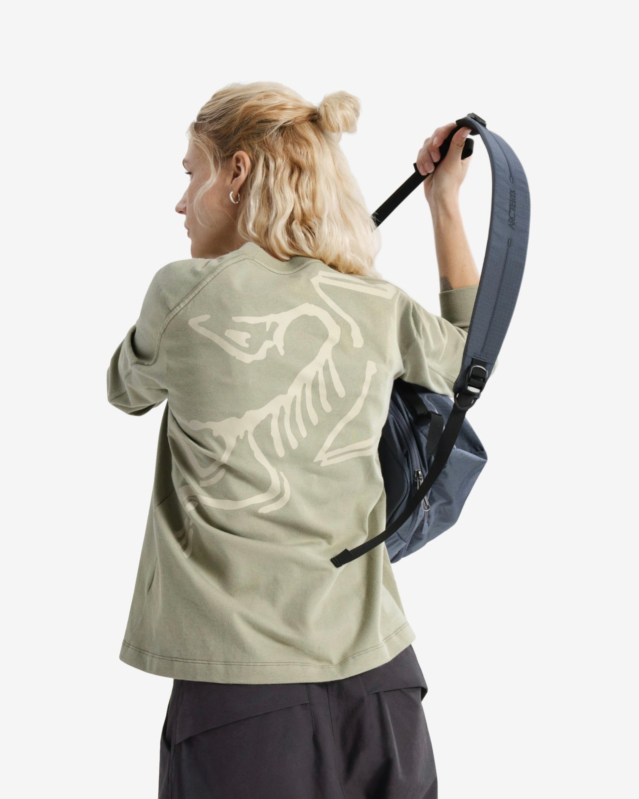 KRAGG COTTON BIRD CREW LS W - HABITAT