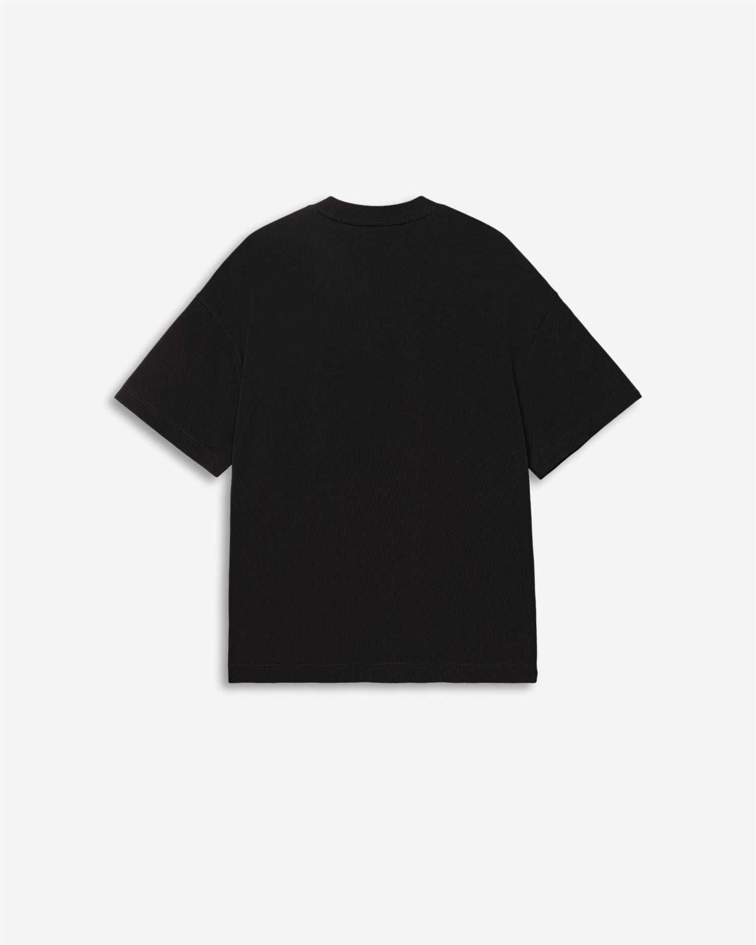 S/S SIGNATURE SCRIPT T-SHIRT - BLACK/WAX