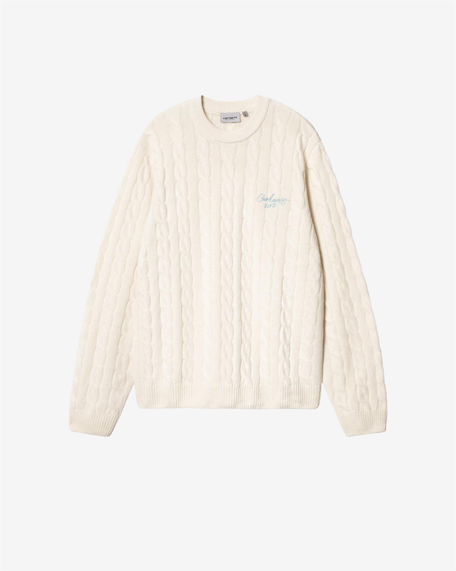 SIGNATURE SWEATER - NATURAL/DUSTY ICE