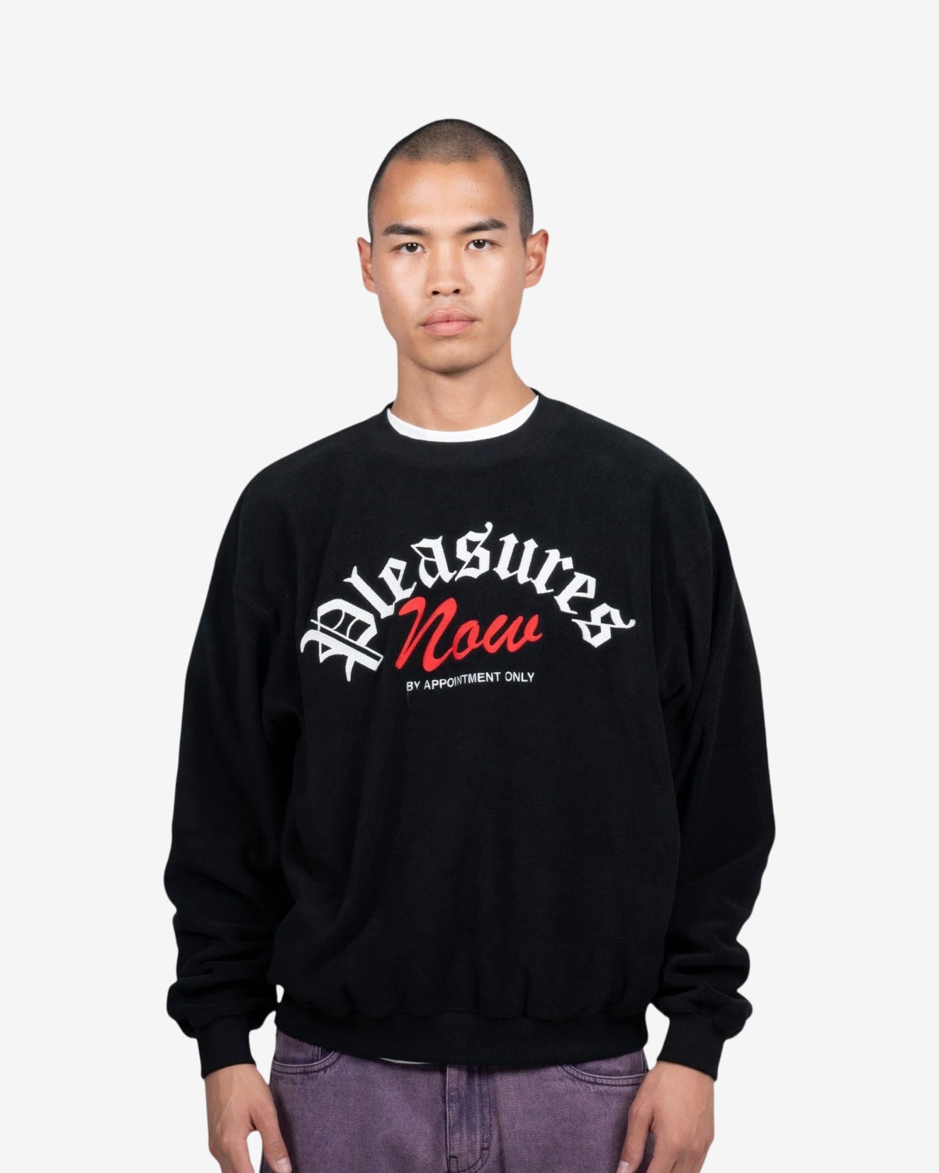 APPOINTMENT FLEECE CREWNECK - BLACK