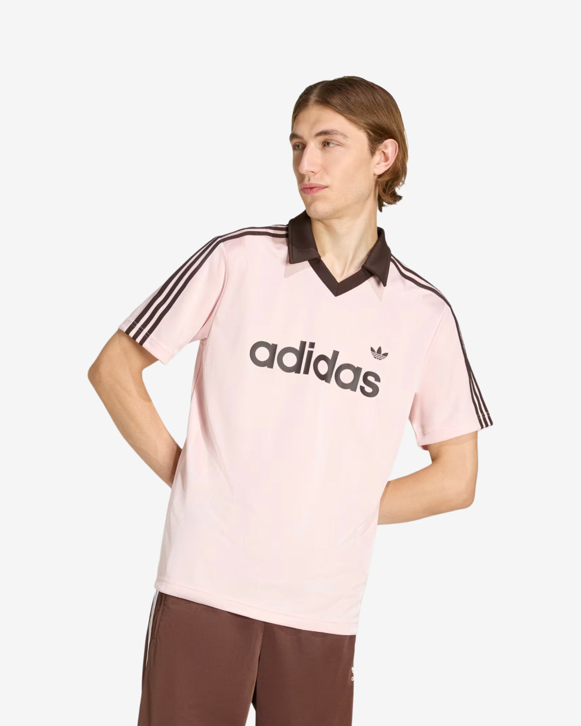 ARCHIVE COLLAR JERSEY - SANDY PINK