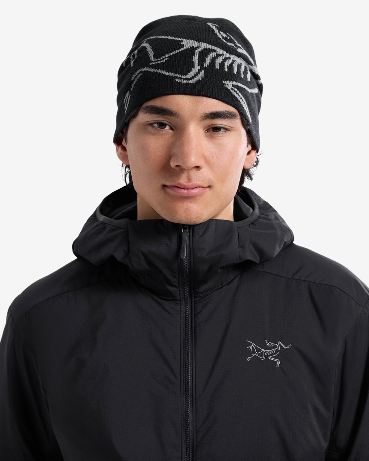 LIGHTWEIGHT BIRD HEAD TOQUE - BLACK/VOID