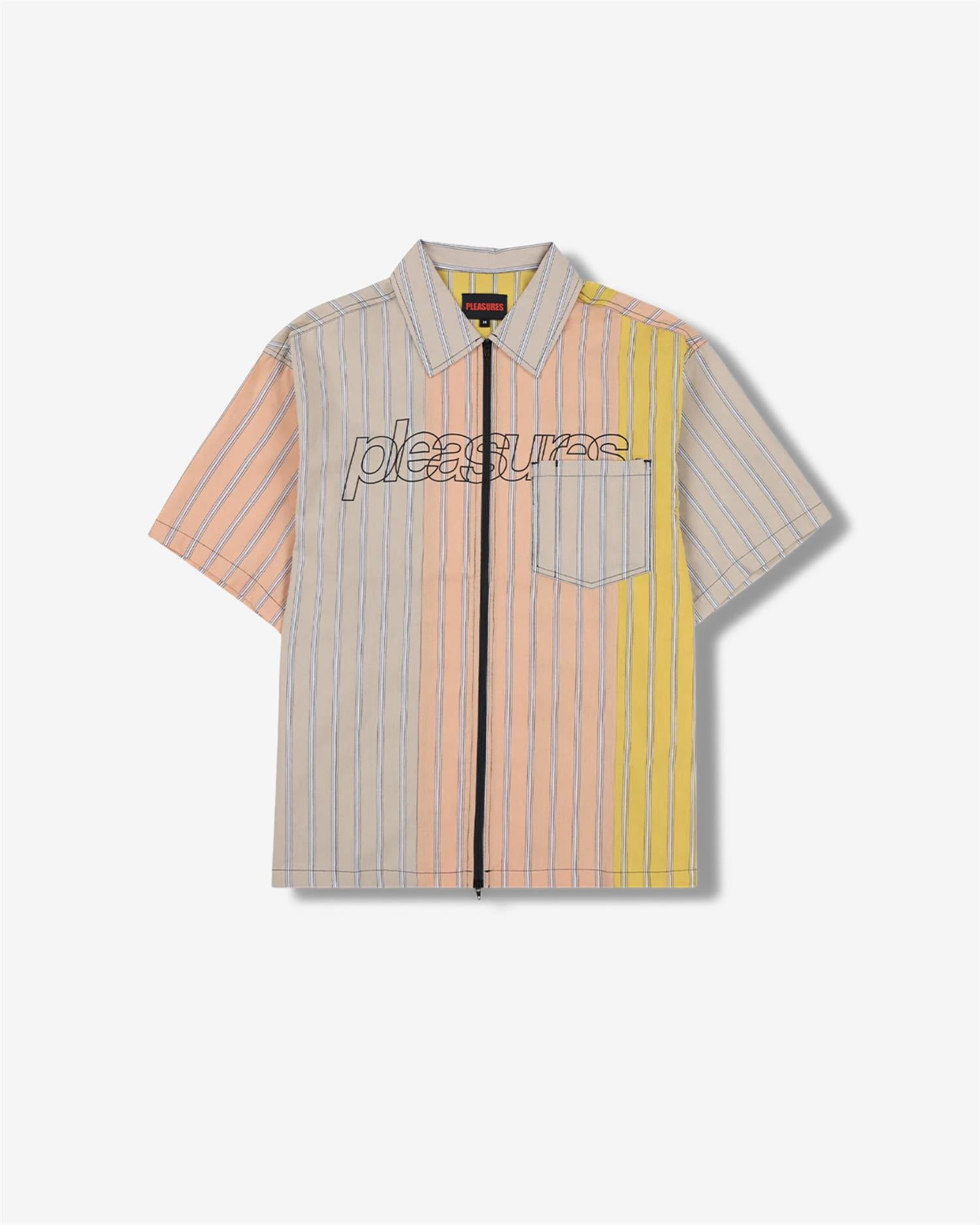 GARNER ZIP SHIRT - PEACH