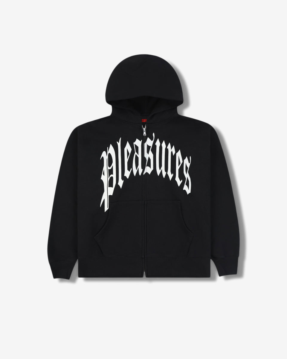 TWITCH ZIP HOODIE - BLACK