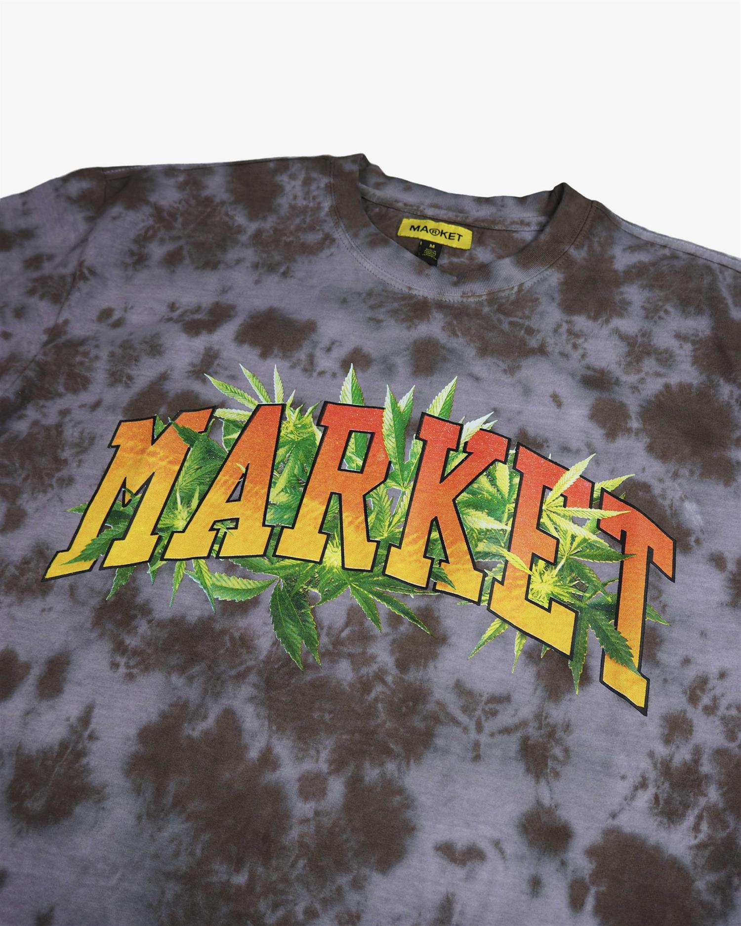 MARKET ARC HERBAL REMEDY TIE-DYE T-SHIRT - PURPLE/GRAY