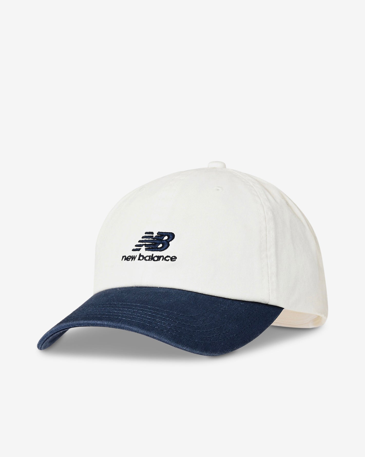 6 PANEL FLYING NB LOGO CAP - WHITE/NAVY