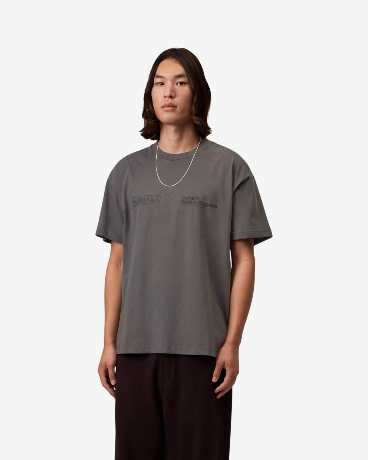 S/S BOXED T-SHIRT - SOOT