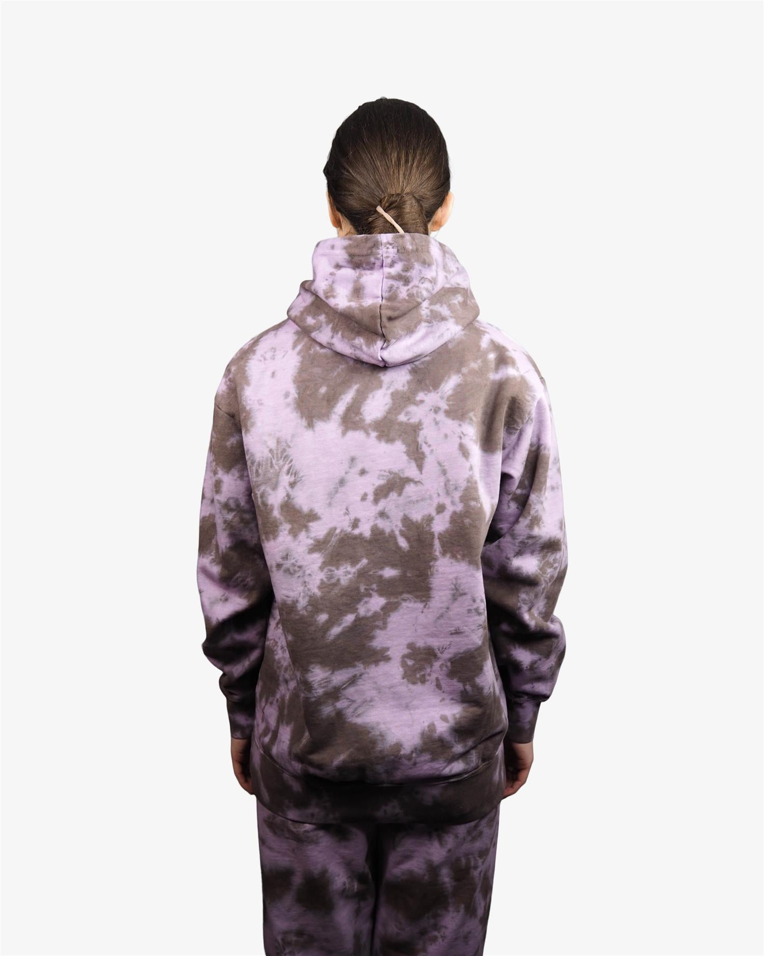 MARKET ARC HERBAL REMEDY TIE-DYE HOODIE - PURPLE/GRAY