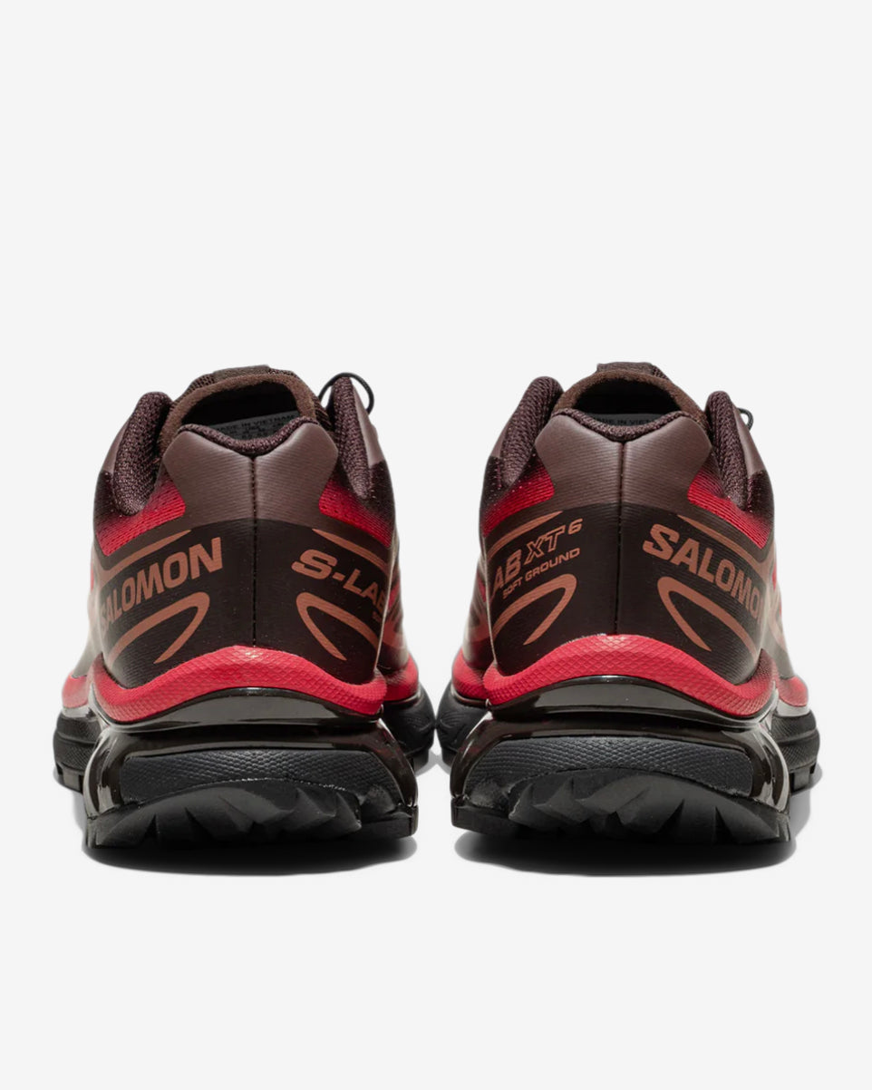 XT-6 SKYLINE - BLACK COFFEE/RED