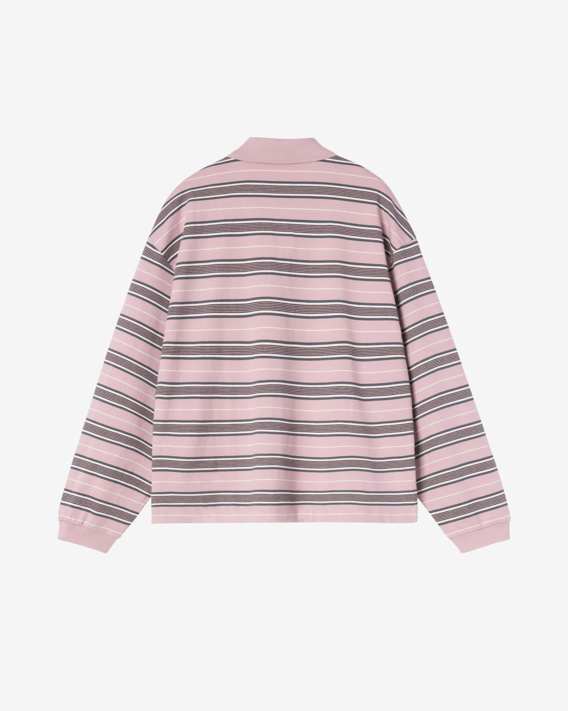 W' L/S BRONSON POLO - STRIPE/HORTENSIA