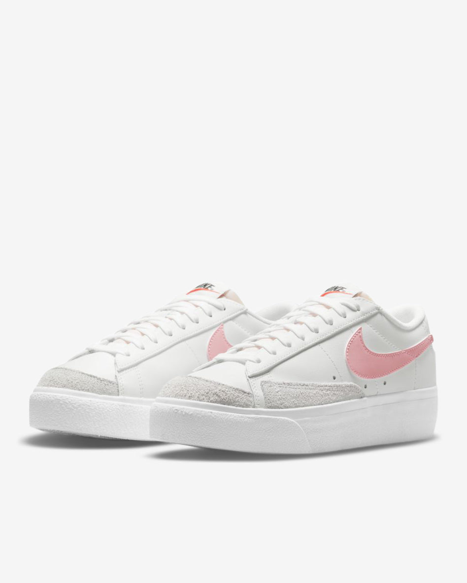 W BLAZER LOW PLATFORM - WHITE/PINK GLAZE