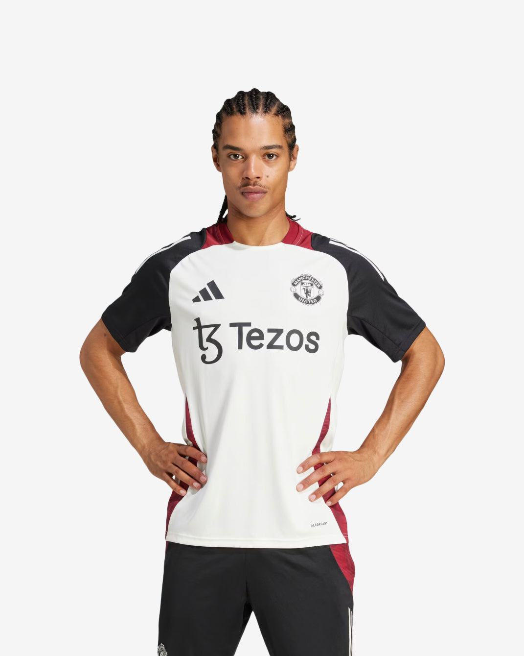 MANCHESTER UNITED TIRO 24 JERSEY - OFF WHITE/BLACK