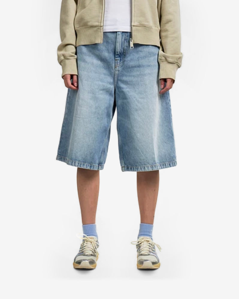 W' BELMONT SHORT - BLUE HEAVY WORN BLEACHED