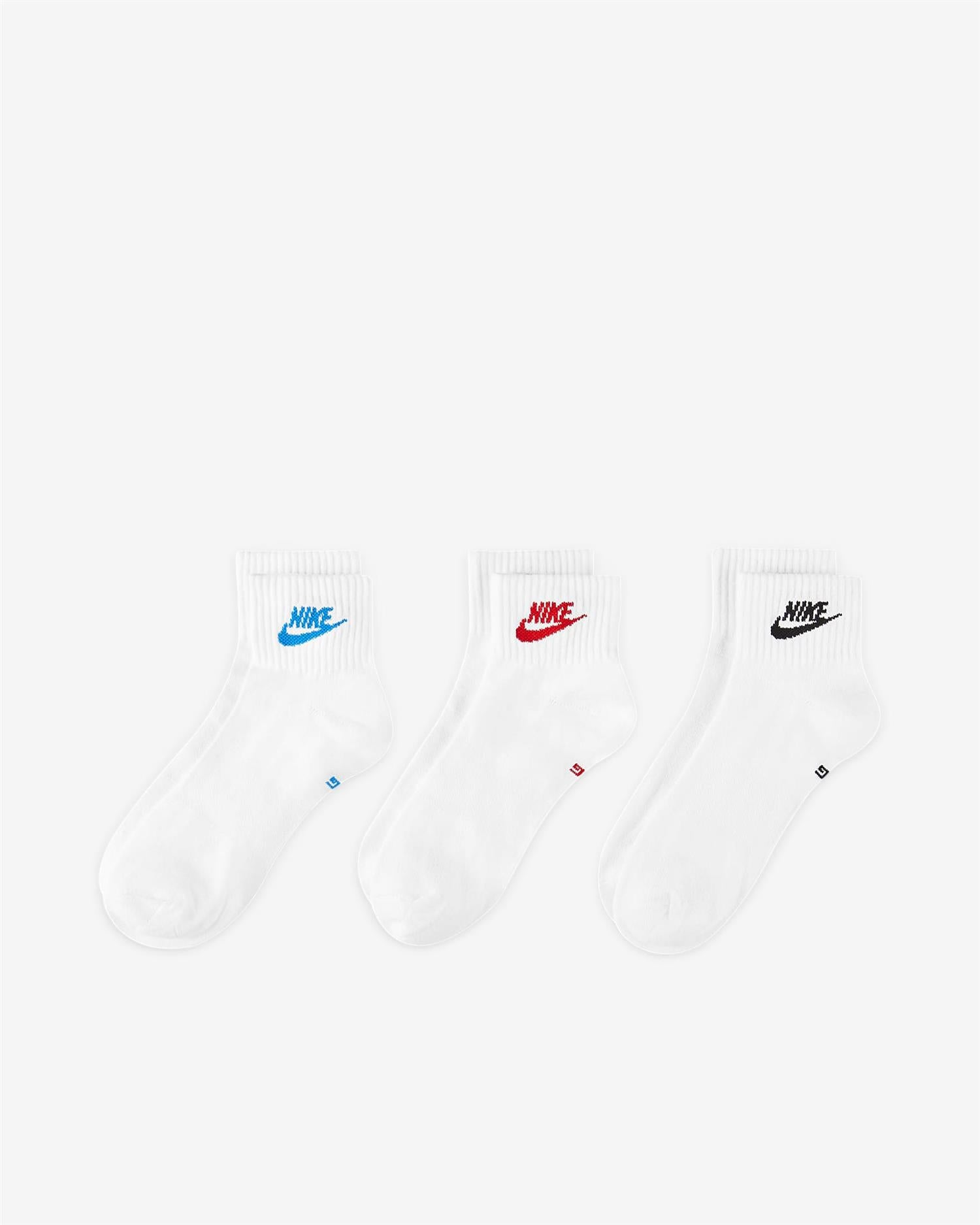 NSW EVERYDAY ESSENTIAL ANKLE SOCKS 3PR - MULTI