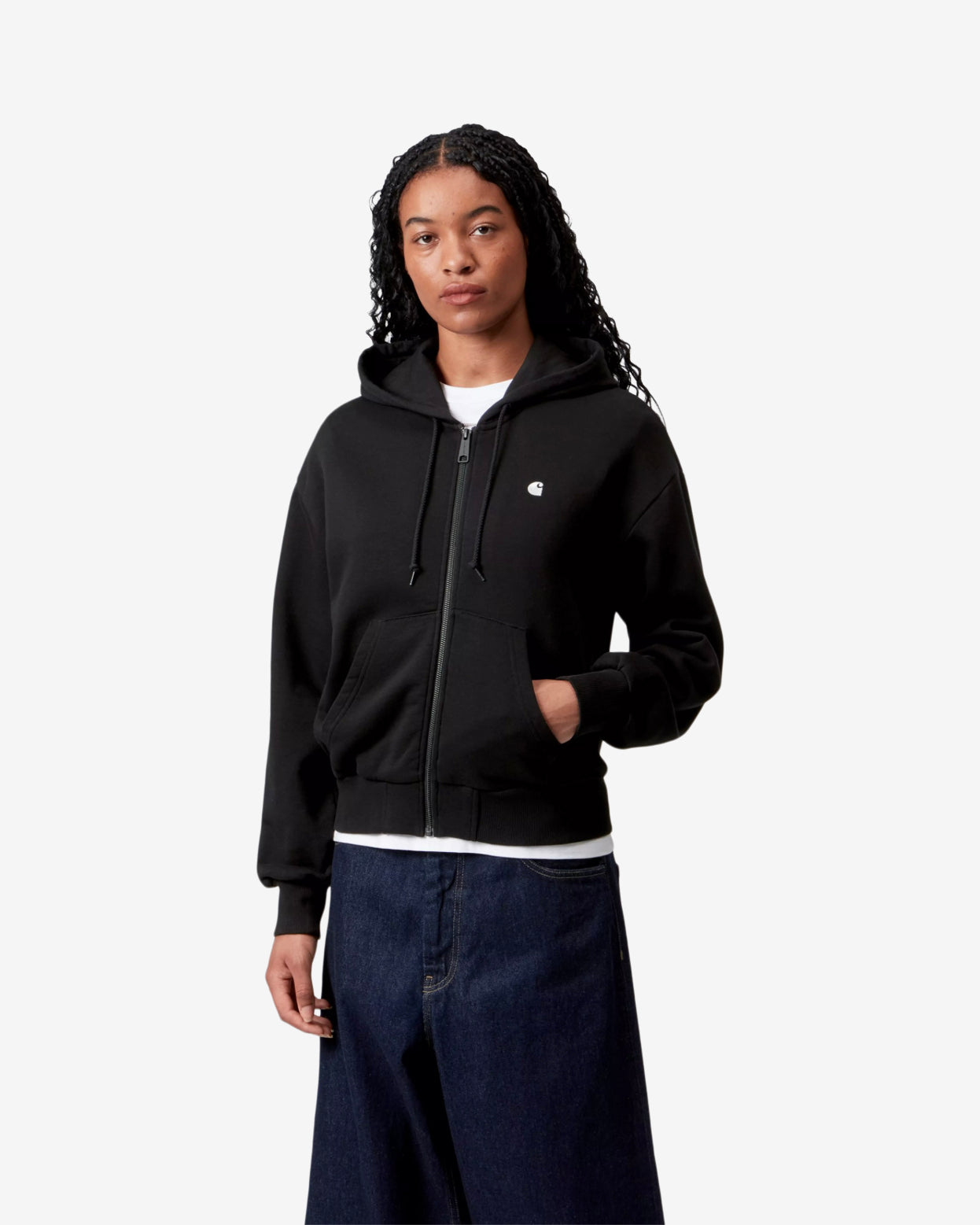 W' HOODED CASEY JACKET - BLACK