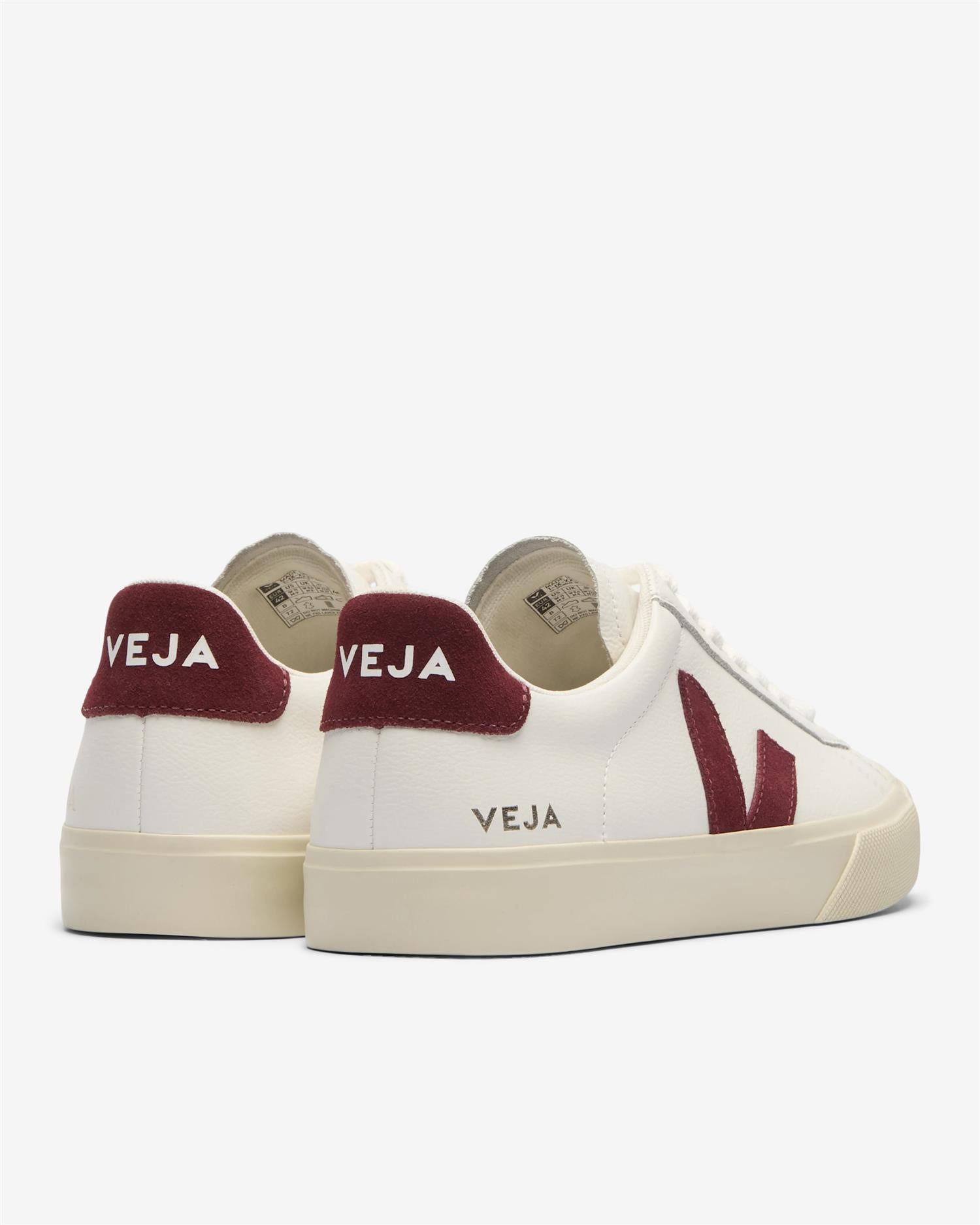 W CAMPO LEATHER - WHITE/GRENAT