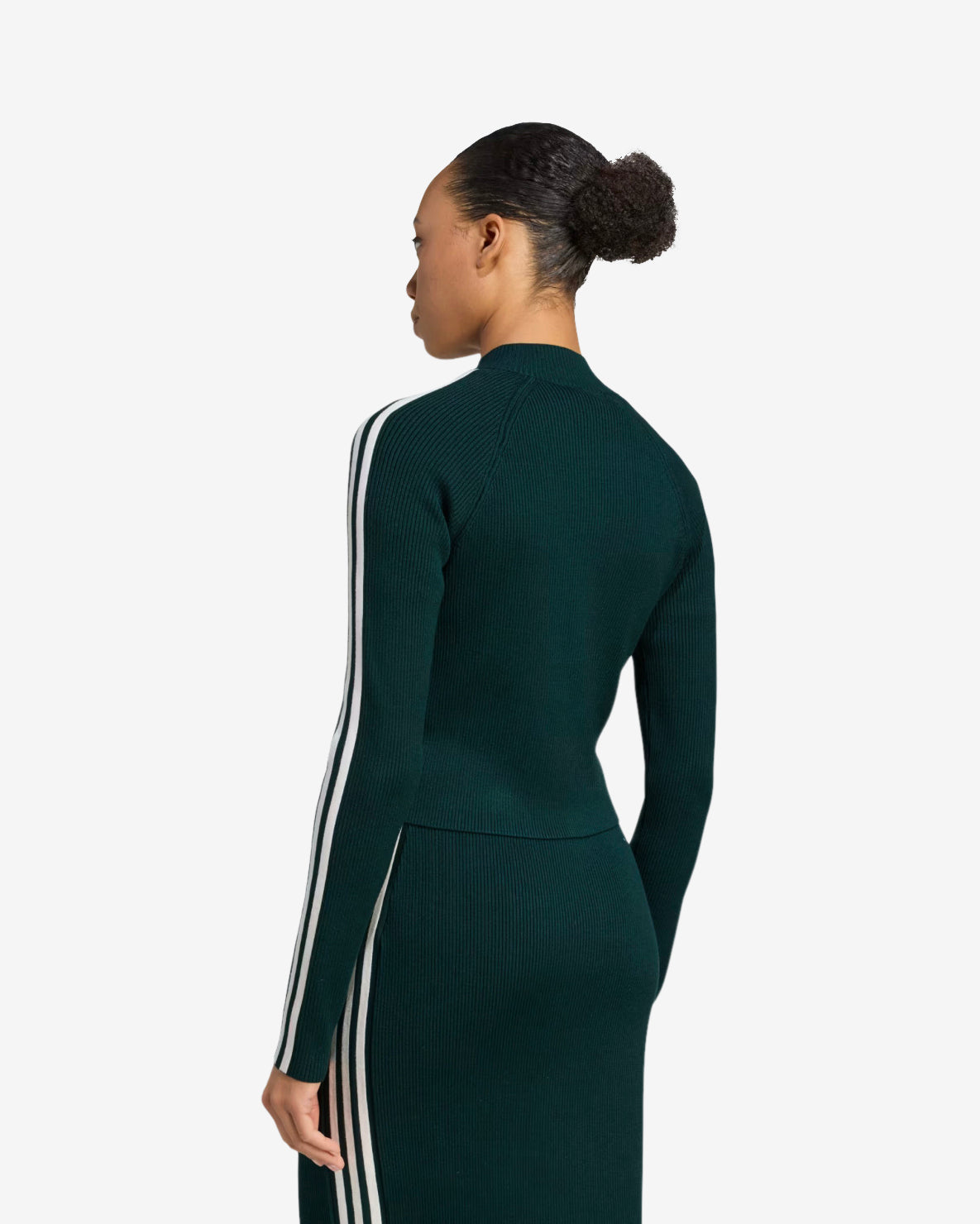 SLIM KNIT TRACK TOP - AURORA IVY