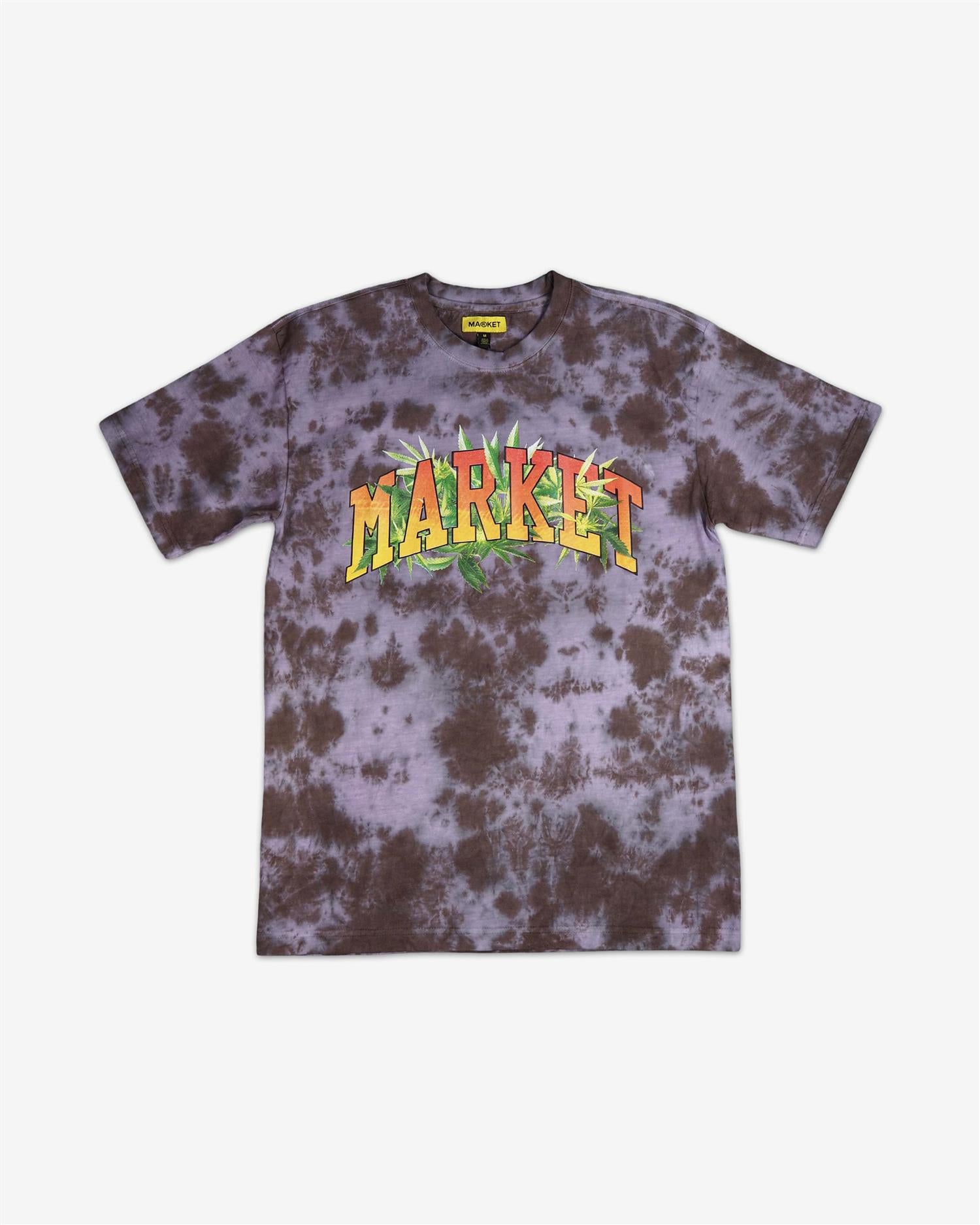 MARKET ARC HERBAL REMEDY TIE-DYE T-SHIRT - PURPLE/GRAY