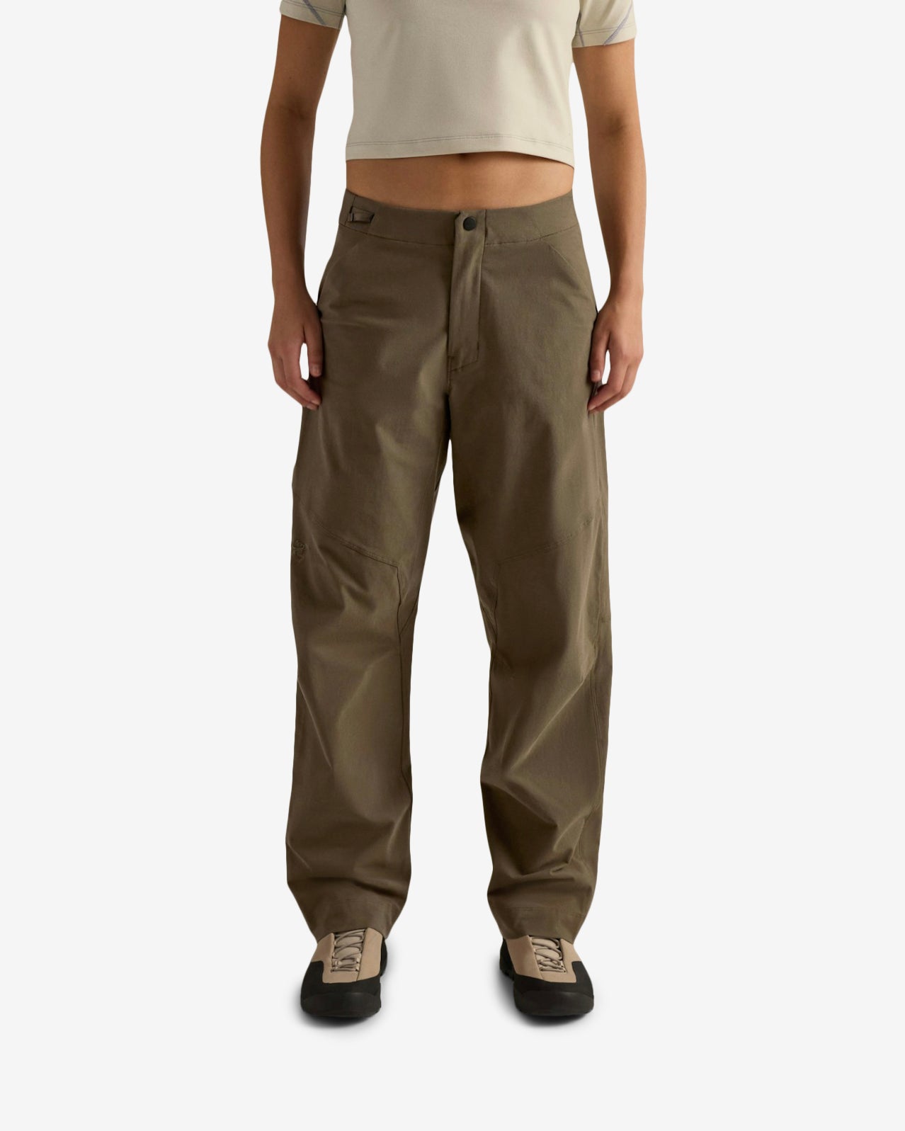 CLARIKA COTTON WIDE PANT W - MONGOOSE