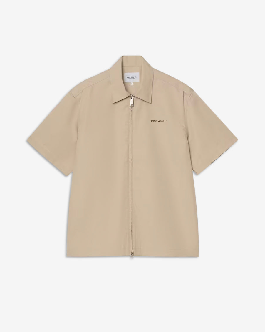 S/S POSTAL ZIP SHIRT - IROKO/BLACK