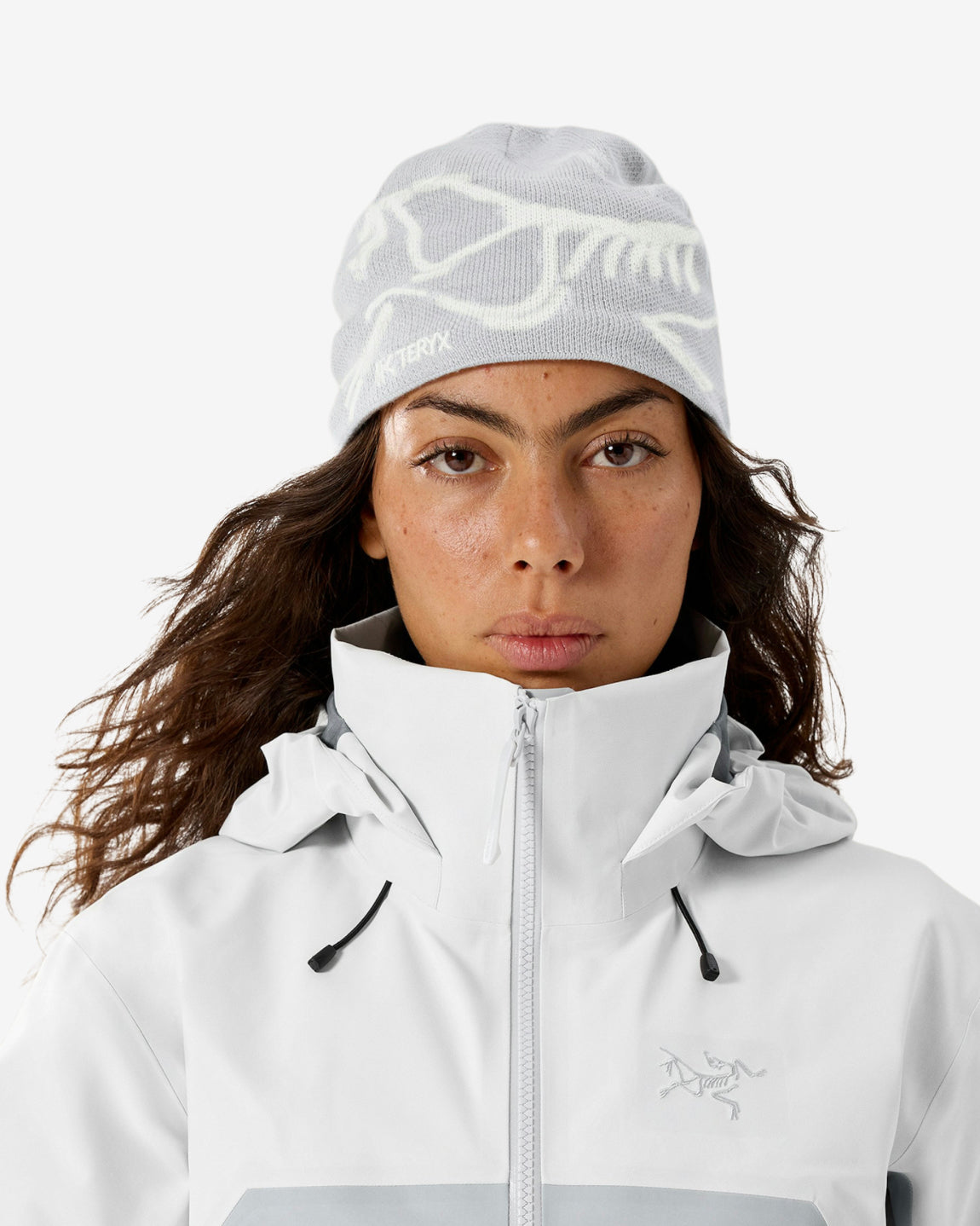 BIRD HEAD TOQUE - SOLITUDE/ARCTIC SILK