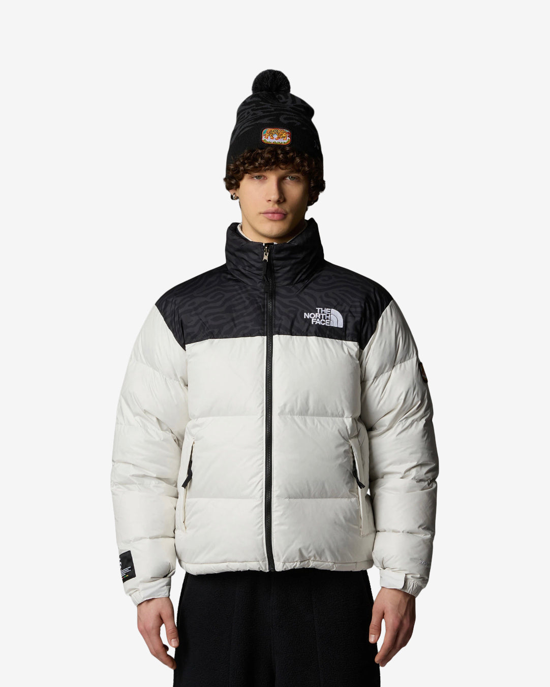 M 96 RETRO NUPTSE JACKET - WHITE DUNE/BLACK TIGER