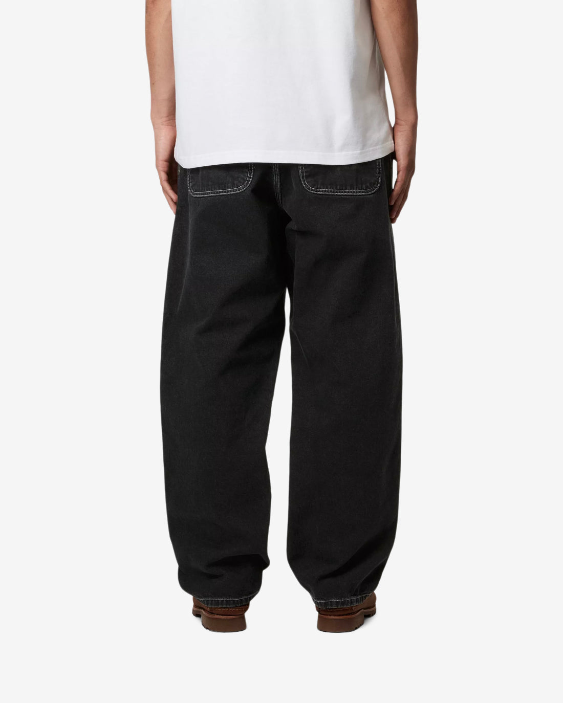 SIMPLE PANT - BLACK STONE WASHED