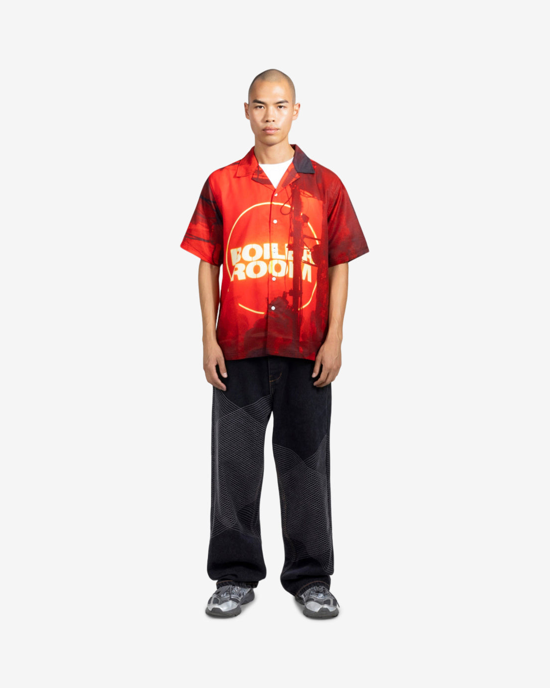 VENUE BUTTON UP - RED